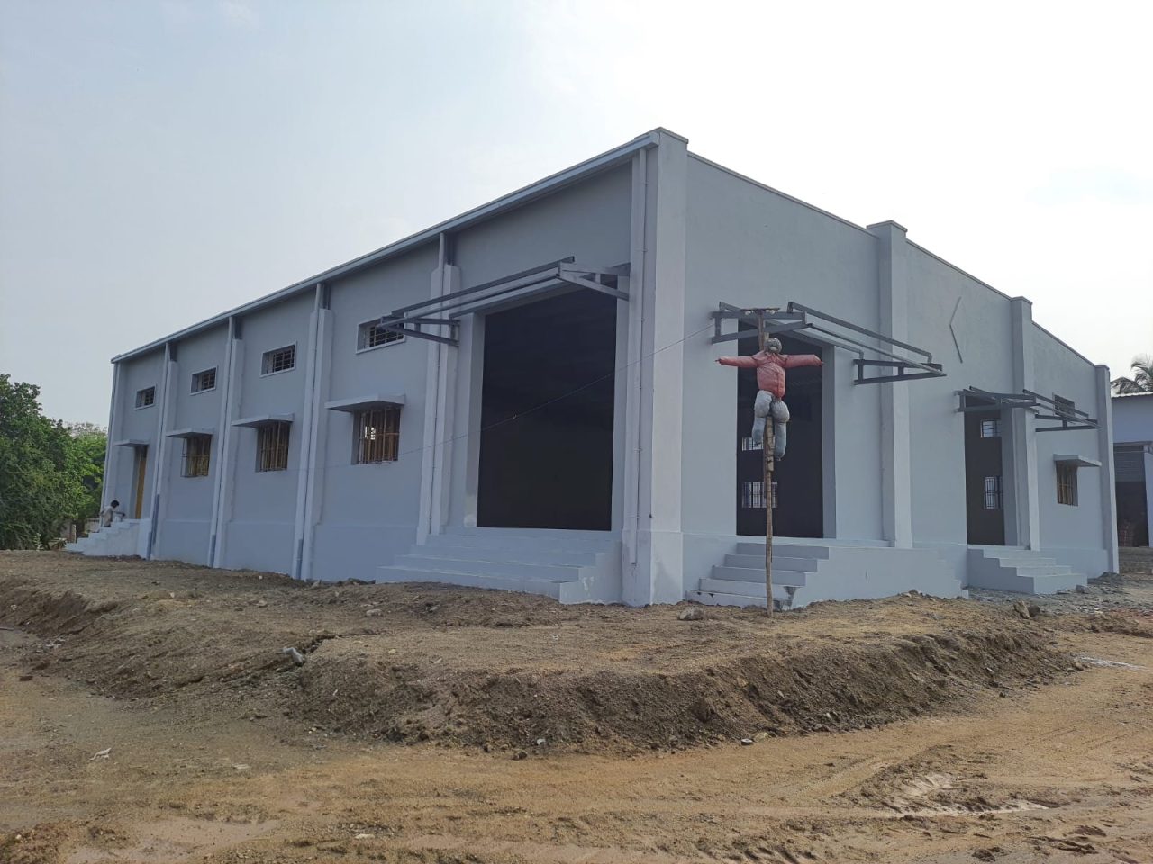 Industrial Warehouse Development, Completed Facility, Angle View