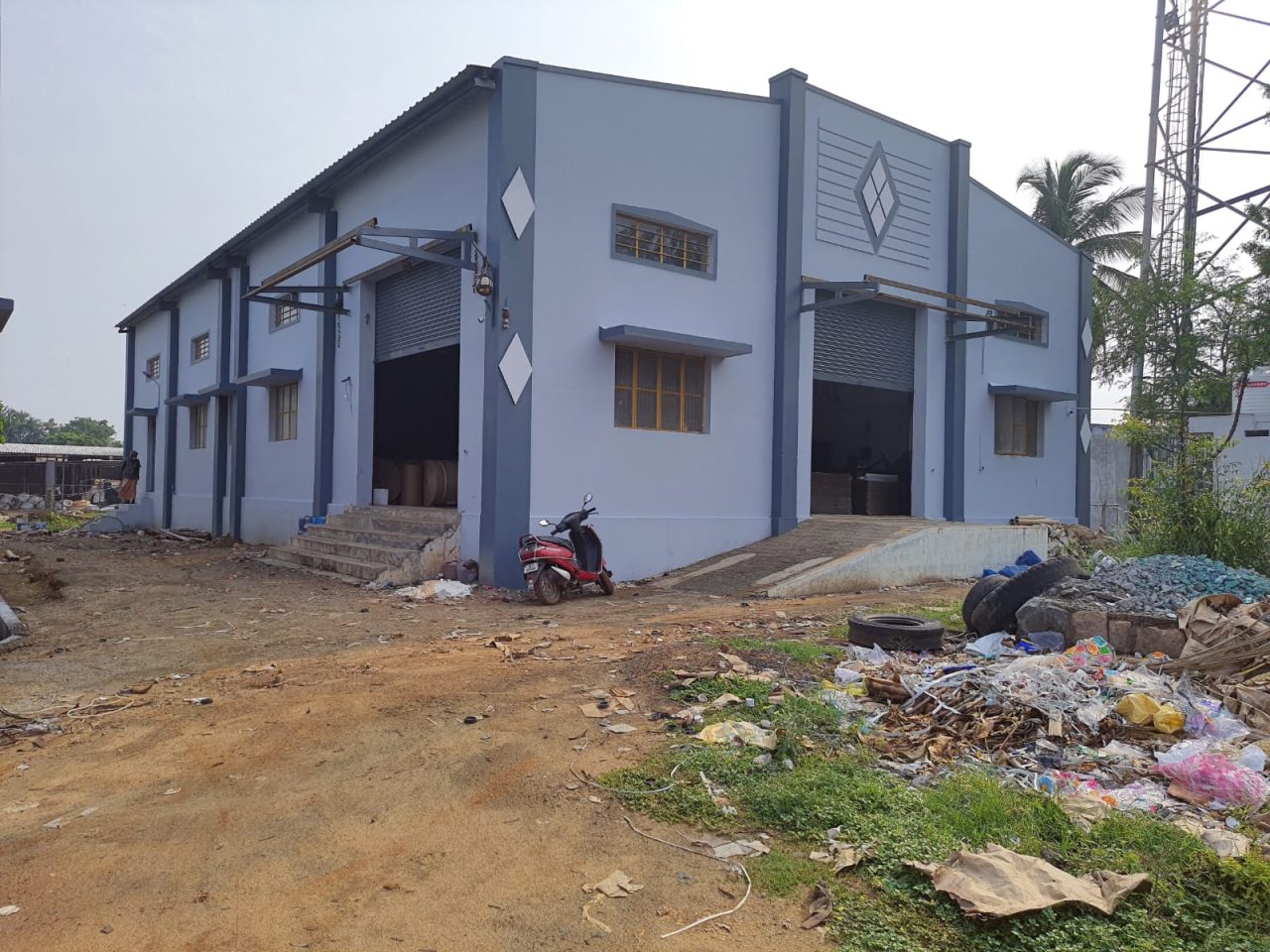 Industrial Warehouse Development, Completed Facility, Front View