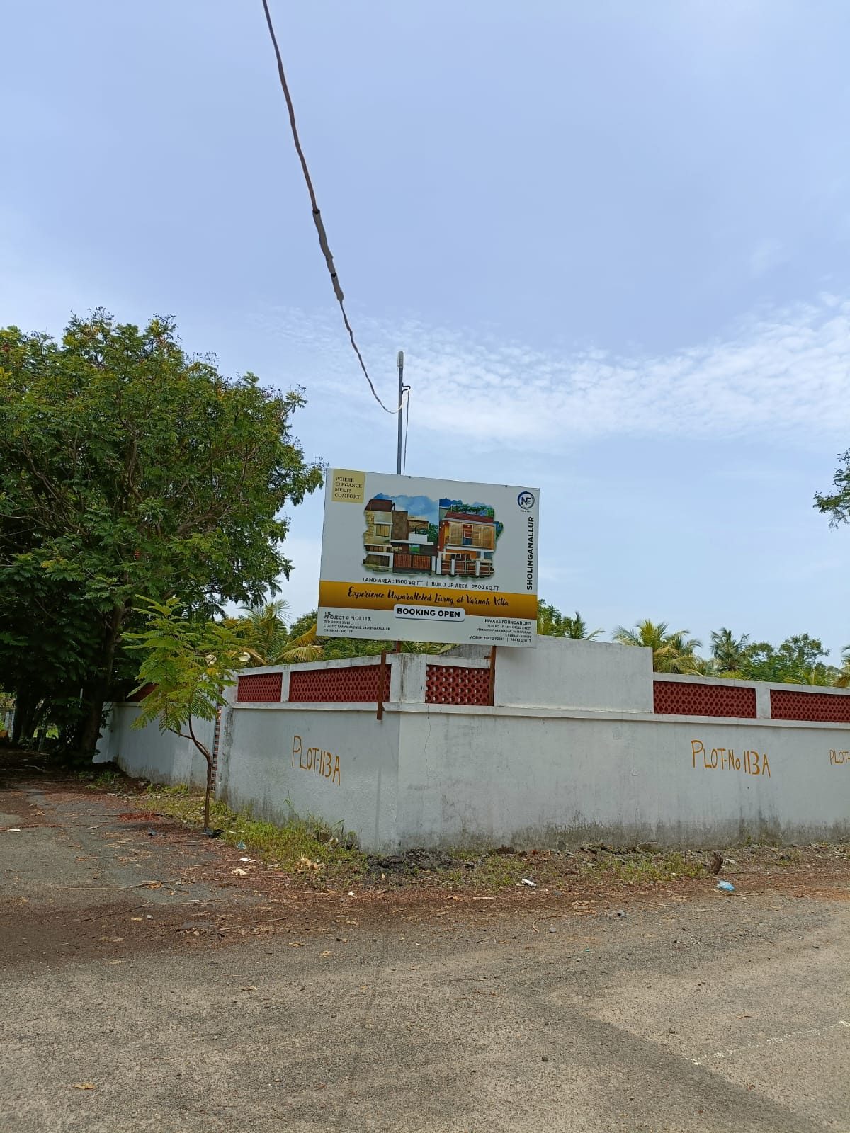 Nivaas Varnah Villa, Project Hoarding, Plot 113, Sholinganallur