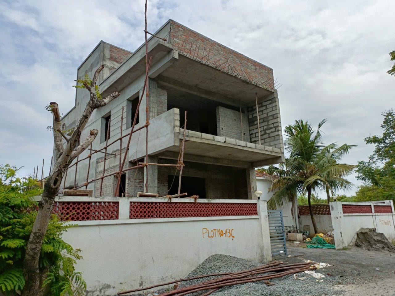 Nivaas Varnah Villa, Plot 113C, Balcony Slab Casting